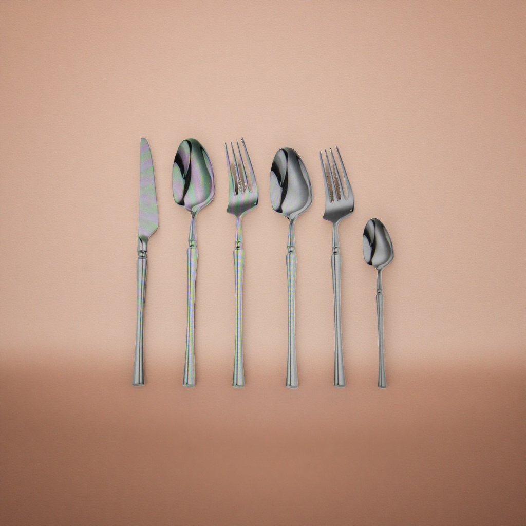 Silver tableware set, stainless steel household Western dining tableware gift box, 103646613 Application Scenario