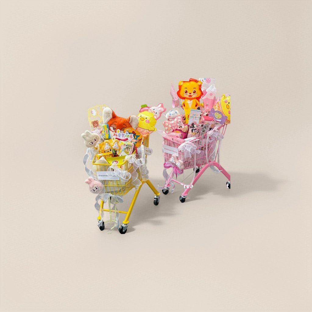 The shopping cart is for Children's Day gifts, toys and snacks Application Scenario
