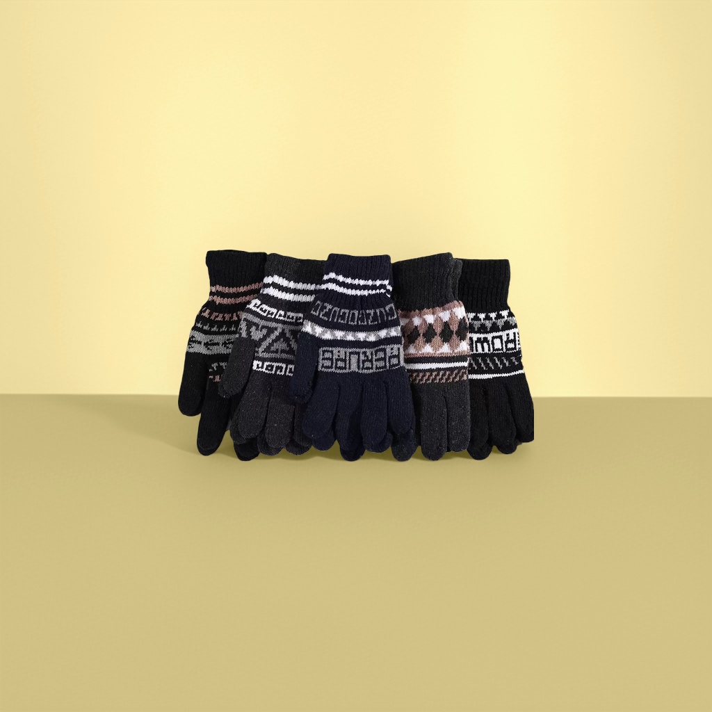 Knitted gloves, elastic, form-fitting, windproof and warm, suitable for both men and women, thin style