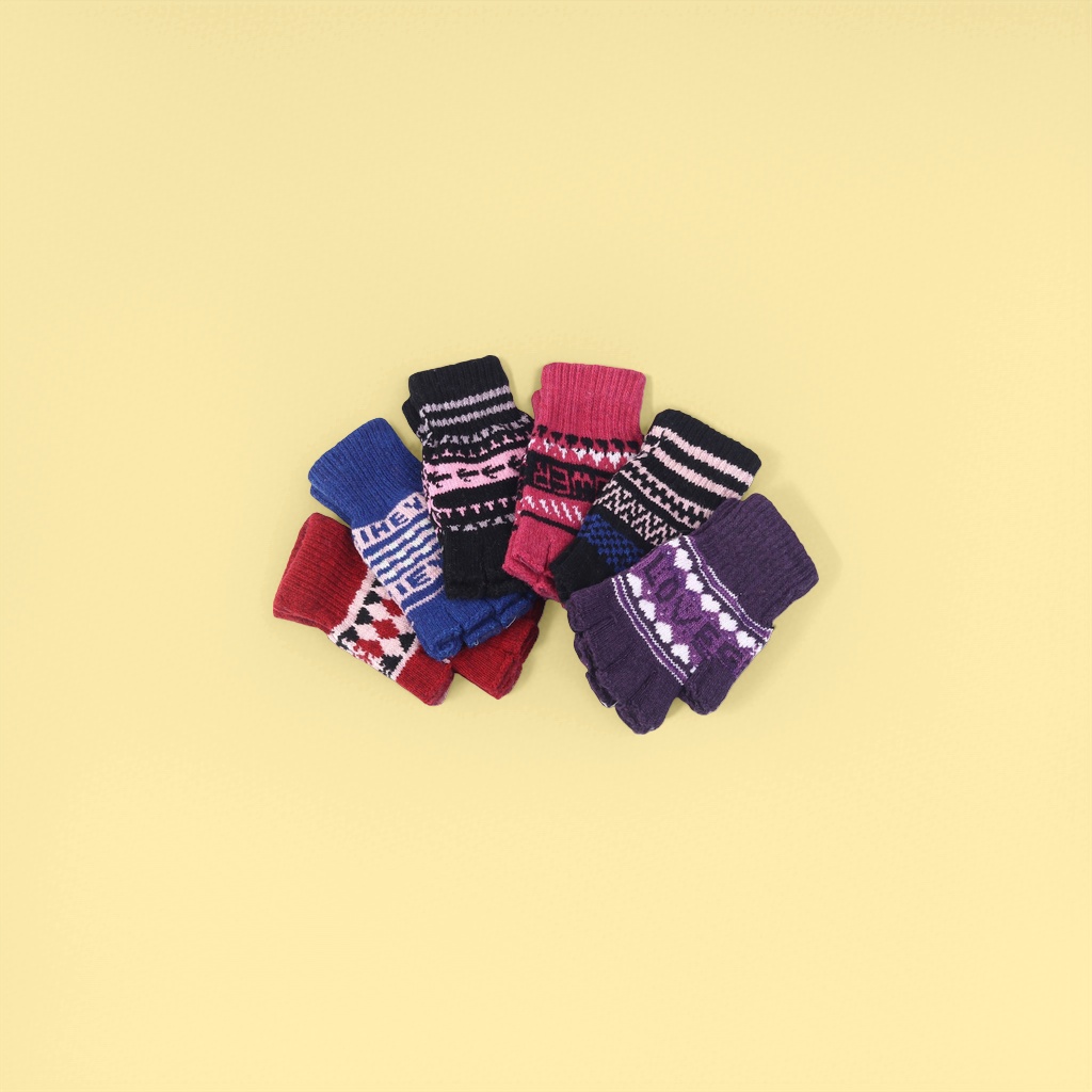 Guantes de punto caliente antideslizante Señora Otoño invierno slim protector de manos details Picture