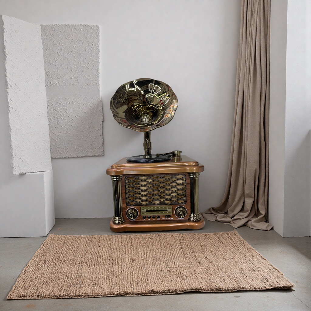 Radio estilo retro caja de madera bluetooth FM dual mode portátil escritorio audio Specification image