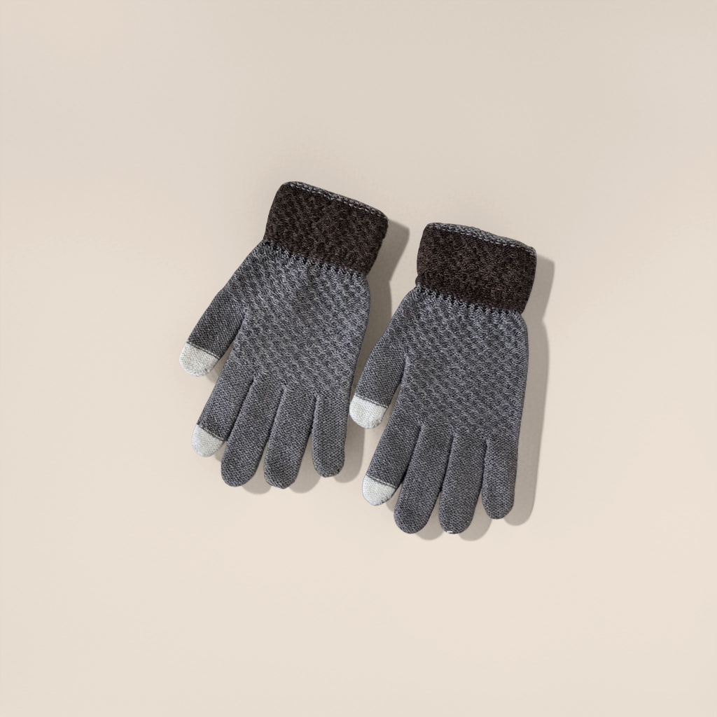 Knitted gloves made of cotton and wool blend, extended wrist guards, warm for women in autumn and winter Application Scenario