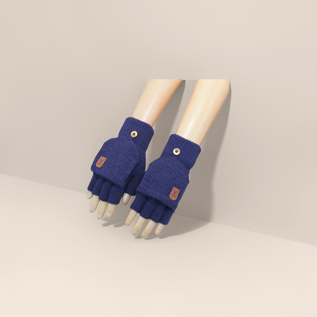 Knitted fingerless gloves are warm, anti-slip and breathable, suitable for women's outdoor cycling in autumn and winter Application Scenario