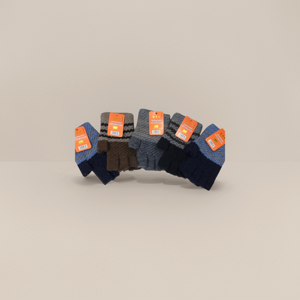 Knitted gloves for warmth and anti-slip, thickened cotton fleece gloves for women in autumn and winter details Picture