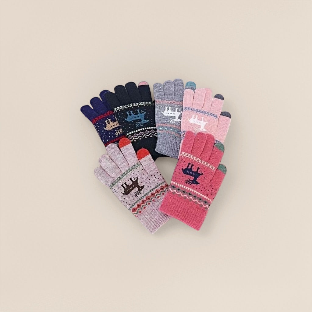 Pure cotton knitted gloves are breathable and comfortable, suitable for both men and women for daily warmth Specification image