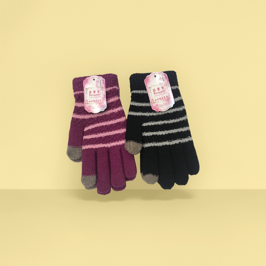 Women's premium knitted gloves, warm and anti-slip, suitable for both men and women details Picture