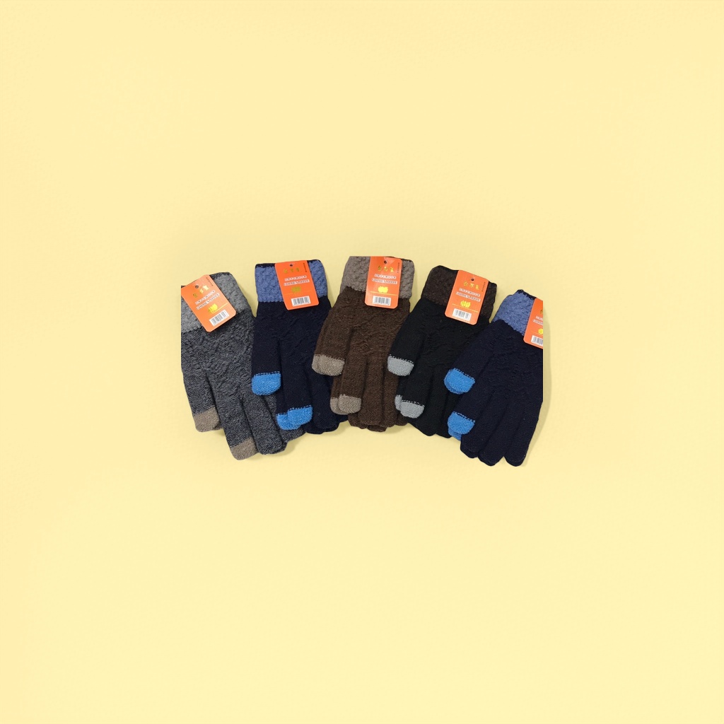 Touch screen gloves, warm, anti-slip, fingertip conductive, universal winter gloves Specification image