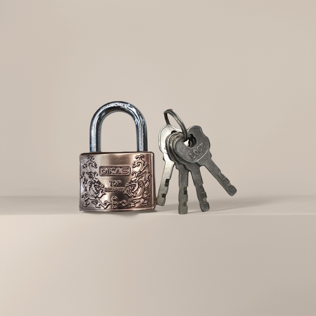 Two zinc alloy metal padlocks with keys are specially designed for drawer and cabinet doors to prevent theft