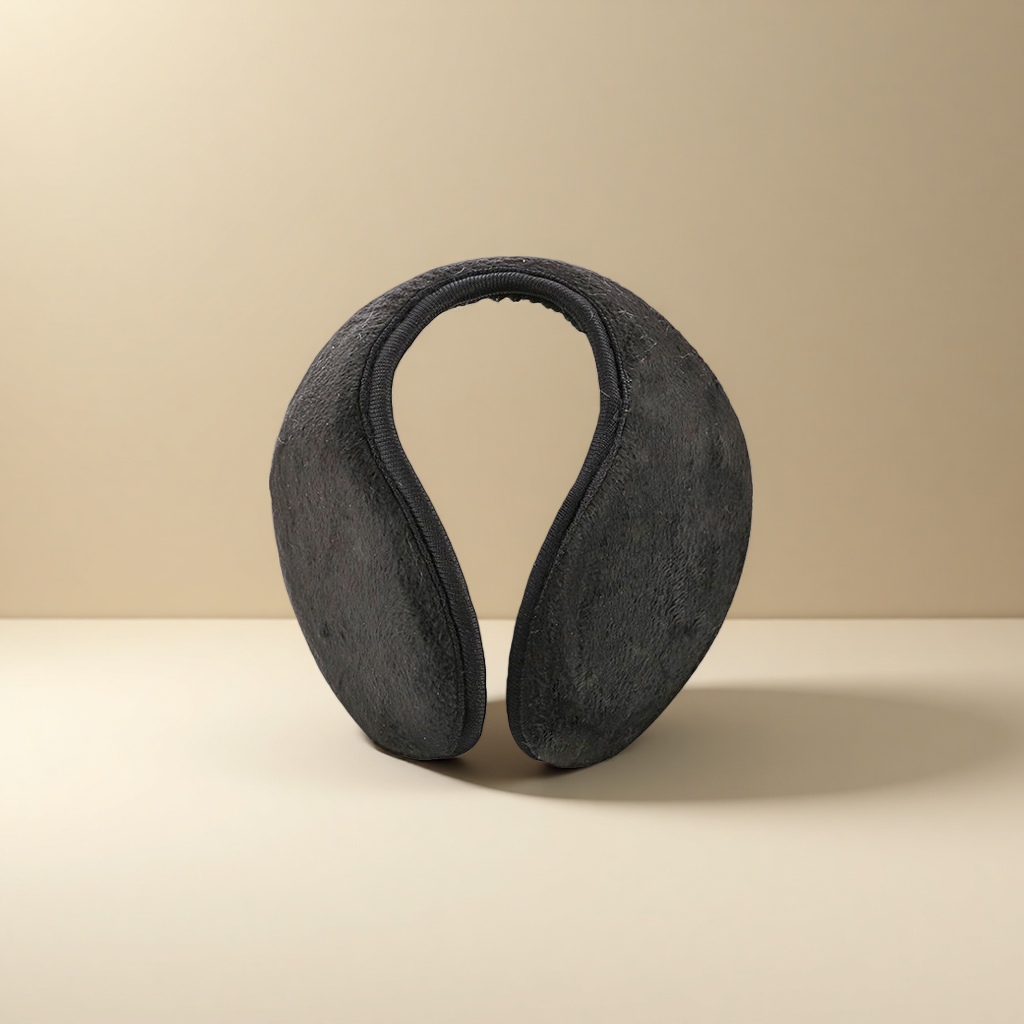 Black plush ear cups for warmth and cold protection, thickened, winter couple's style Application Scenario