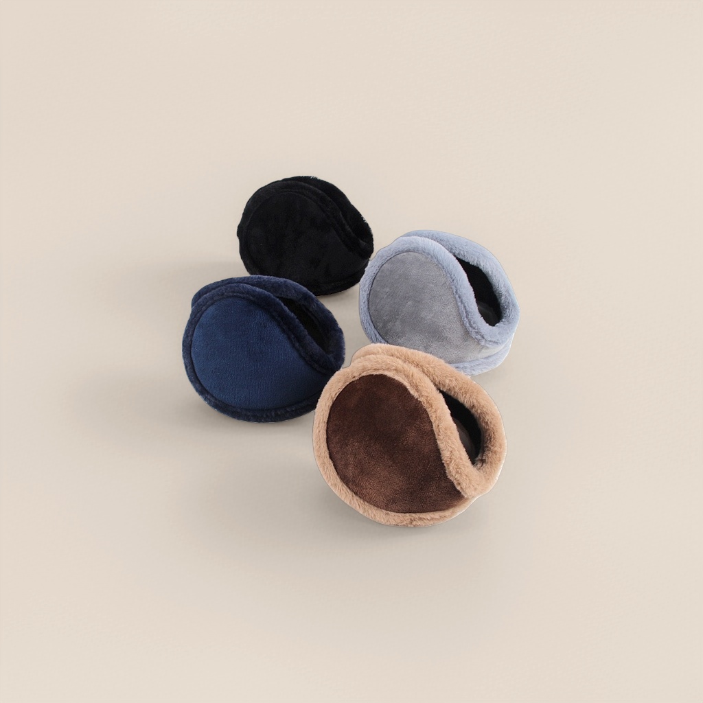Thickened plush ear cups for warmth, winter cold-proof ear cups, and adjustable headbands Application Scenario