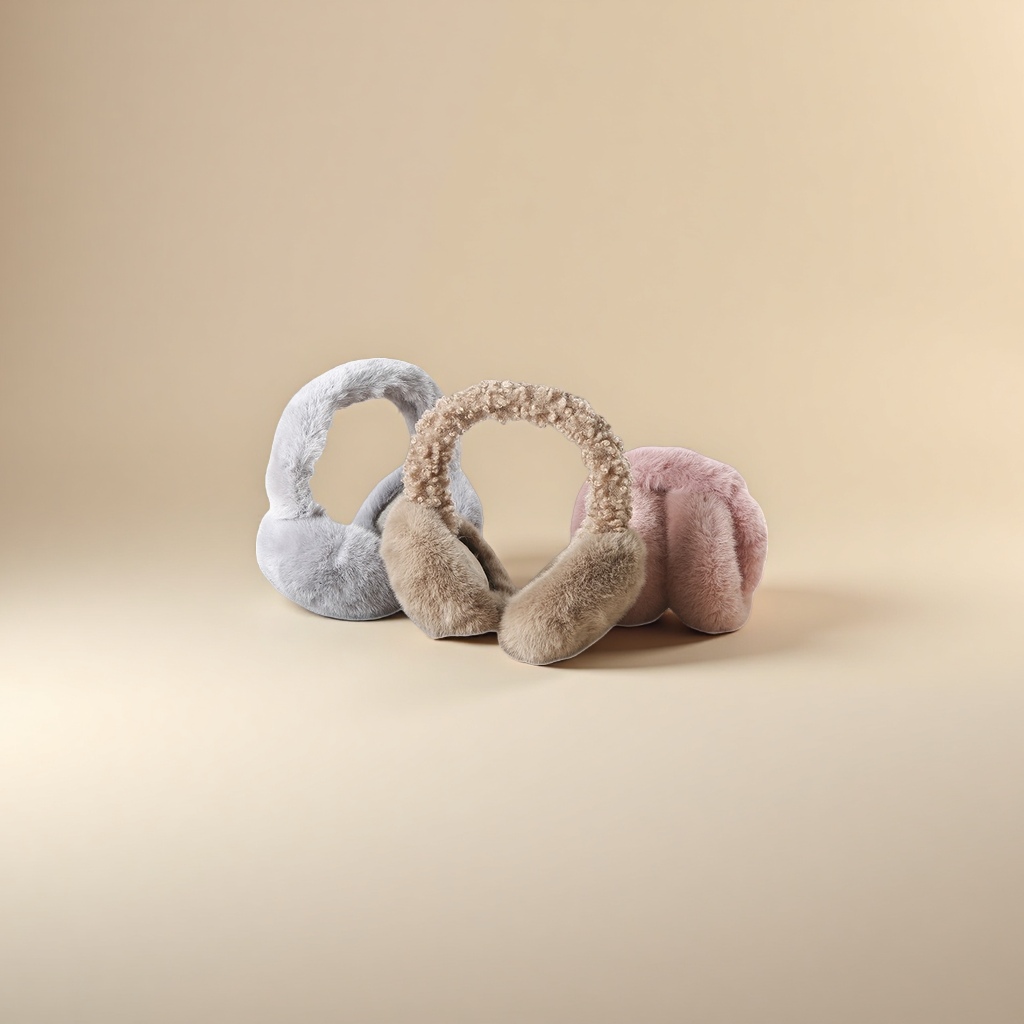 Thickened plush ear muffs for warmth, suitable for both men and women, winter cold-proof ear muffs details Picture