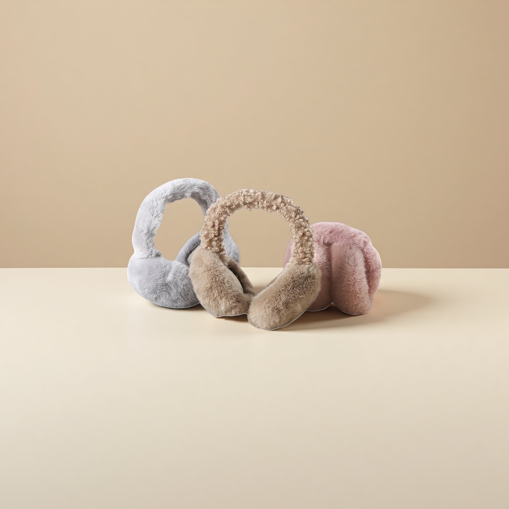 Thickened plush ear muffs for warmth, suitable for both men and women, winter cold-proof ear muffs