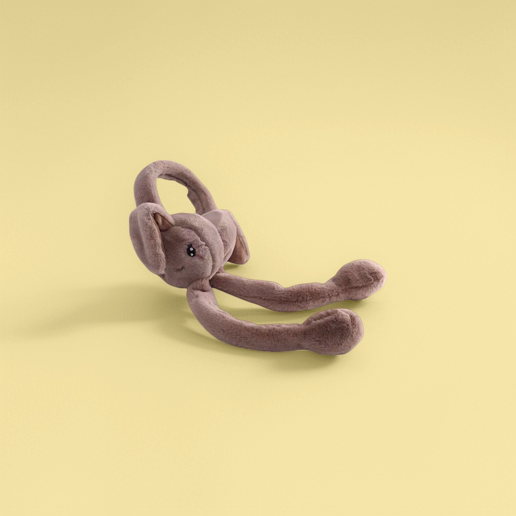 The plush toy rabbit ear cups are cute and warm. They are suitable for both children and adults Specification image