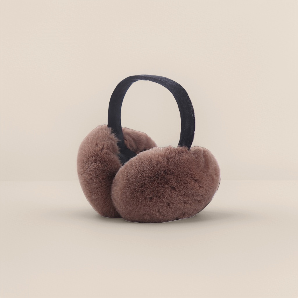 Thickened plush ear cups for warmth, winter cold-proof ear protectors Application Scenario