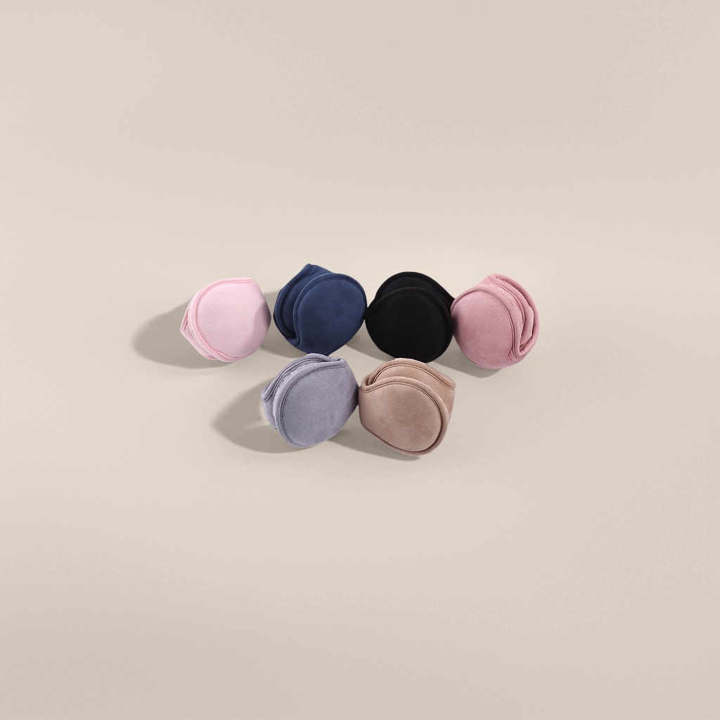 Colorful plush ear cups for warmth and cold protection, adjustable ear protectors Specification image