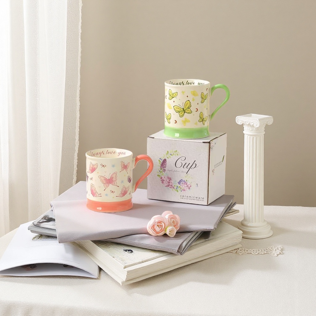 This is a lightweight and durable office tea and drinking cup made of hand-pulled bone China Specification image