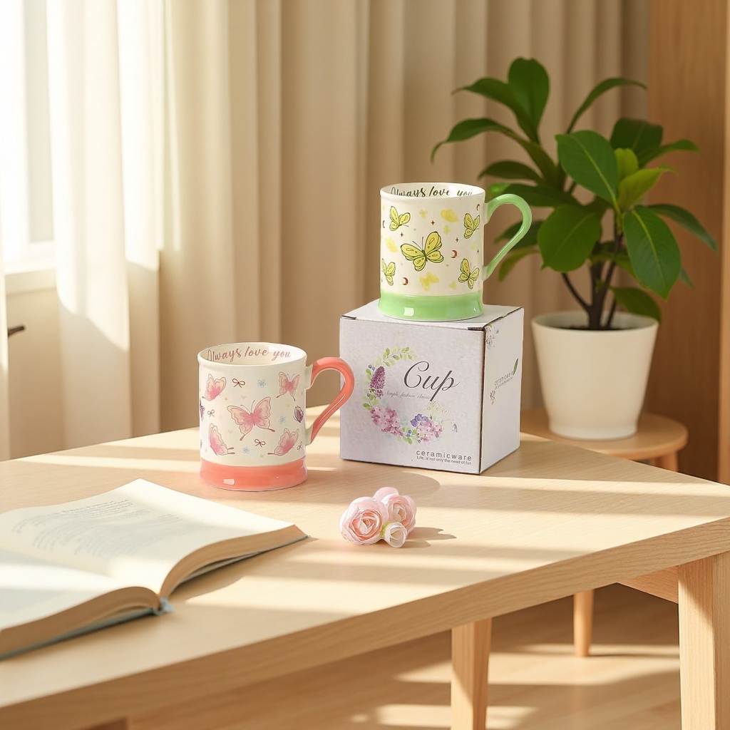This is a lightweight and durable office tea and drinking cup made of hand-pulled bone China Application Scenario