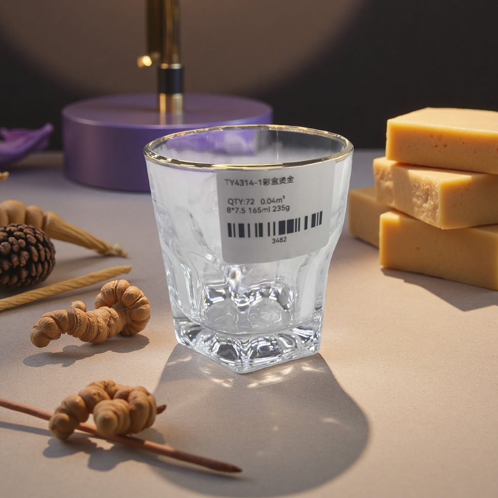 透明玻璃杯 无铅水晶质感 直饮办公家用茶水分离杯细节图