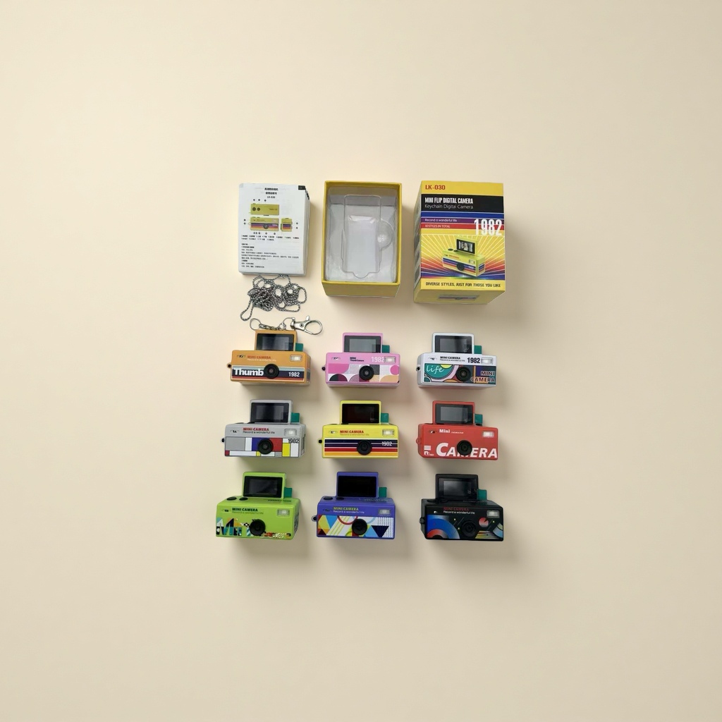 The retro-style mini flip digital camera is lightweight, portable and capable of taking high-definition photos Specification image