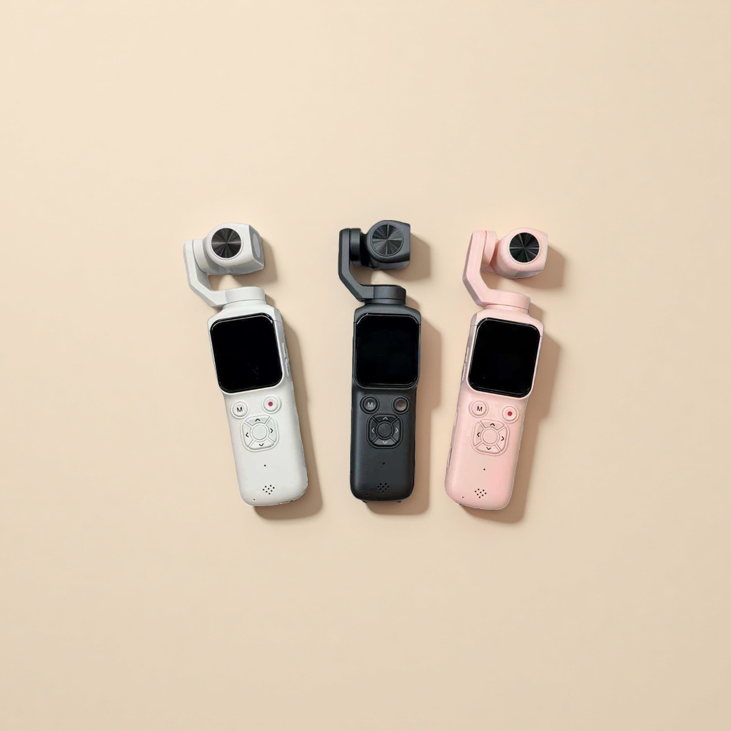 Portable 4K pocket camera available in white, black and pink. Stylish mini high-definition video recording Application Scenario