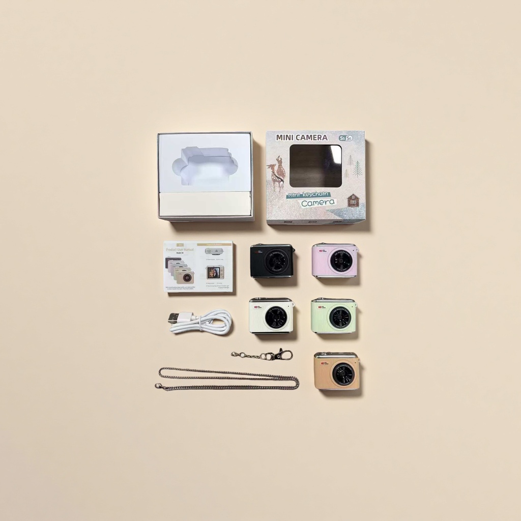Mini camera, compact and portable, high-definition photography, retro film-style digital camera Specification image