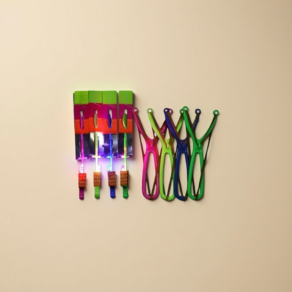 Small double-flash slingshot luminous toy, fun luminous children's educational toy Specification image
