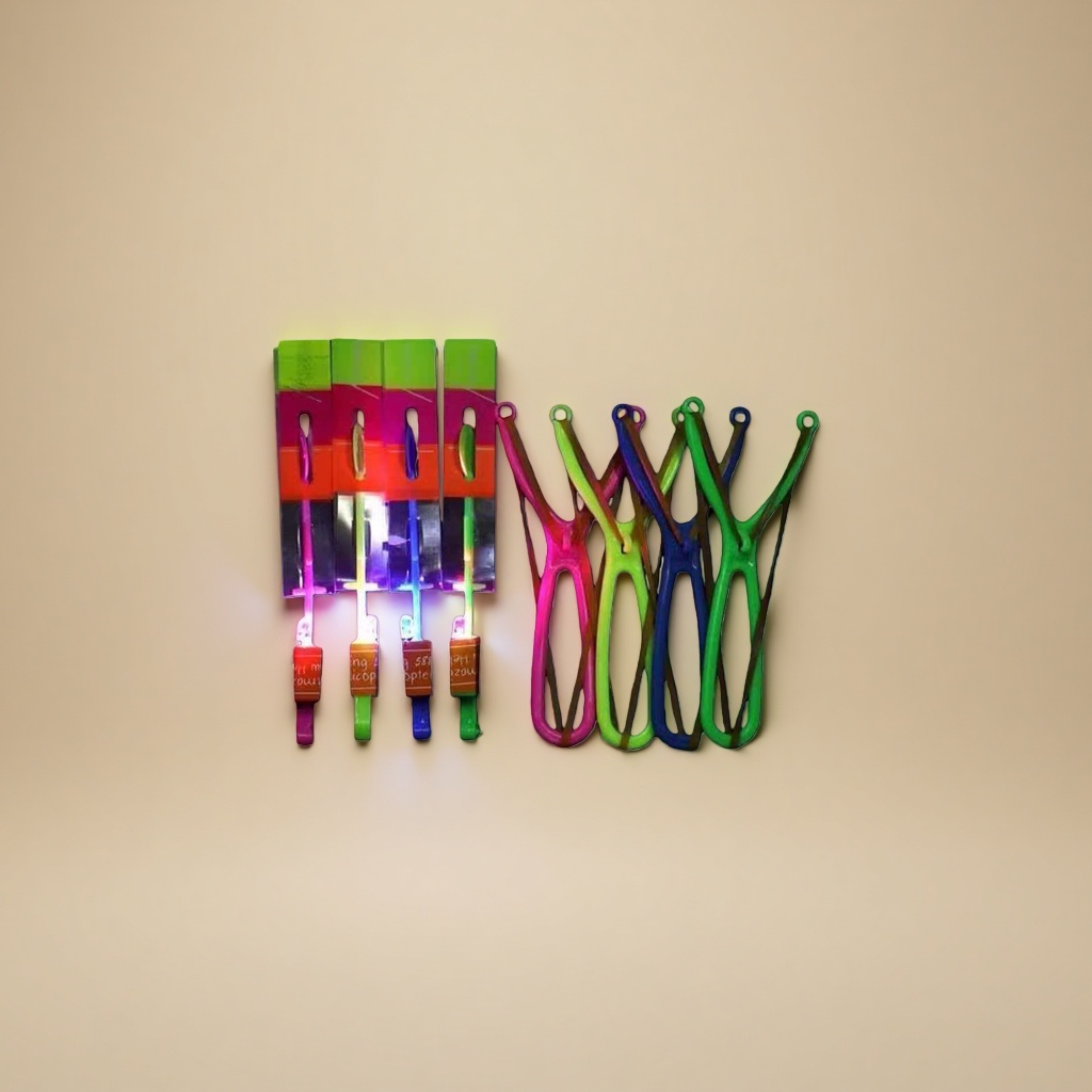 Small double-flash slingshot luminous toy, fun luminous children's educational toy Application Scenario