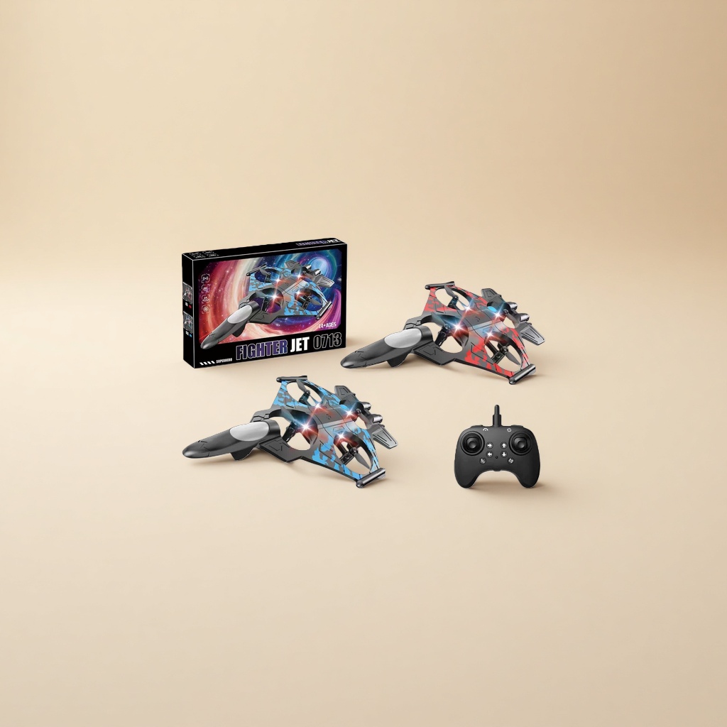 Remote-controlled aircraft fighter model simulation: Remote-controlled aircraft can be raised, lowered and rotated Application Scenario