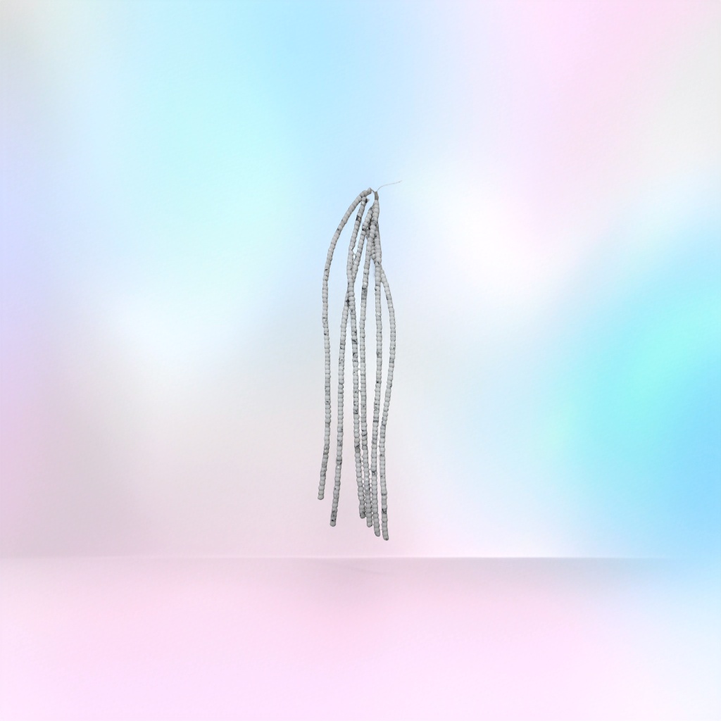 White pearl string hand-woven natural pearl necklace accessory Specification image