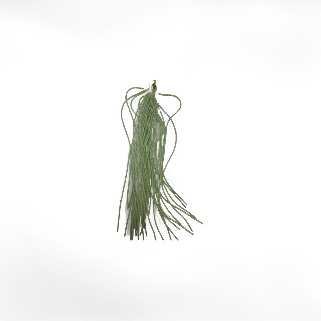 Light green bead string hand-woven natural jade bead string jewelry details Picture