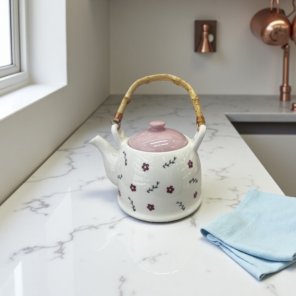 Tetera de cerámica hecho a mano pullen bajo esmalte juego de té de color para el hogar tetera de burbuja