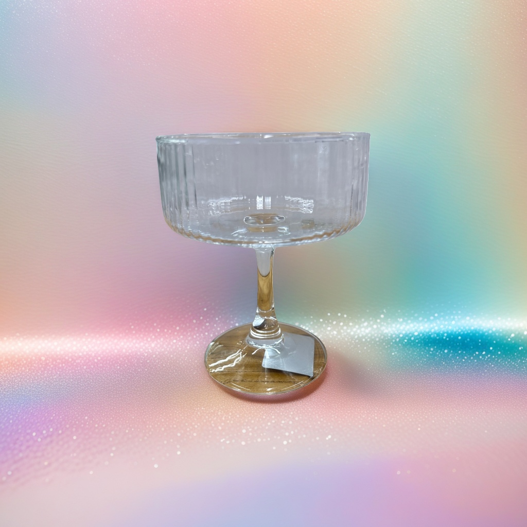 透明玻璃高脚杯 酒吧家用香槟杯 水晶质感防滑底
