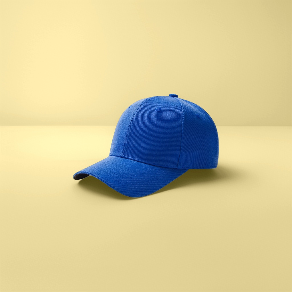 Blue baseball cap, unisex breathable casual sun hat