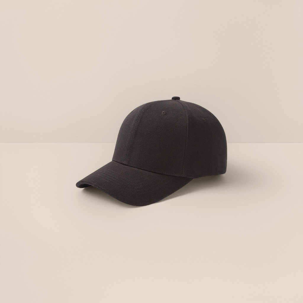 A black baseball cap for both men and women, a casual sunshade cap Application Scenario