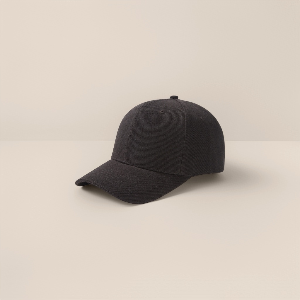 A black baseball cap for both men and women, a casual sunshade cap Specification image