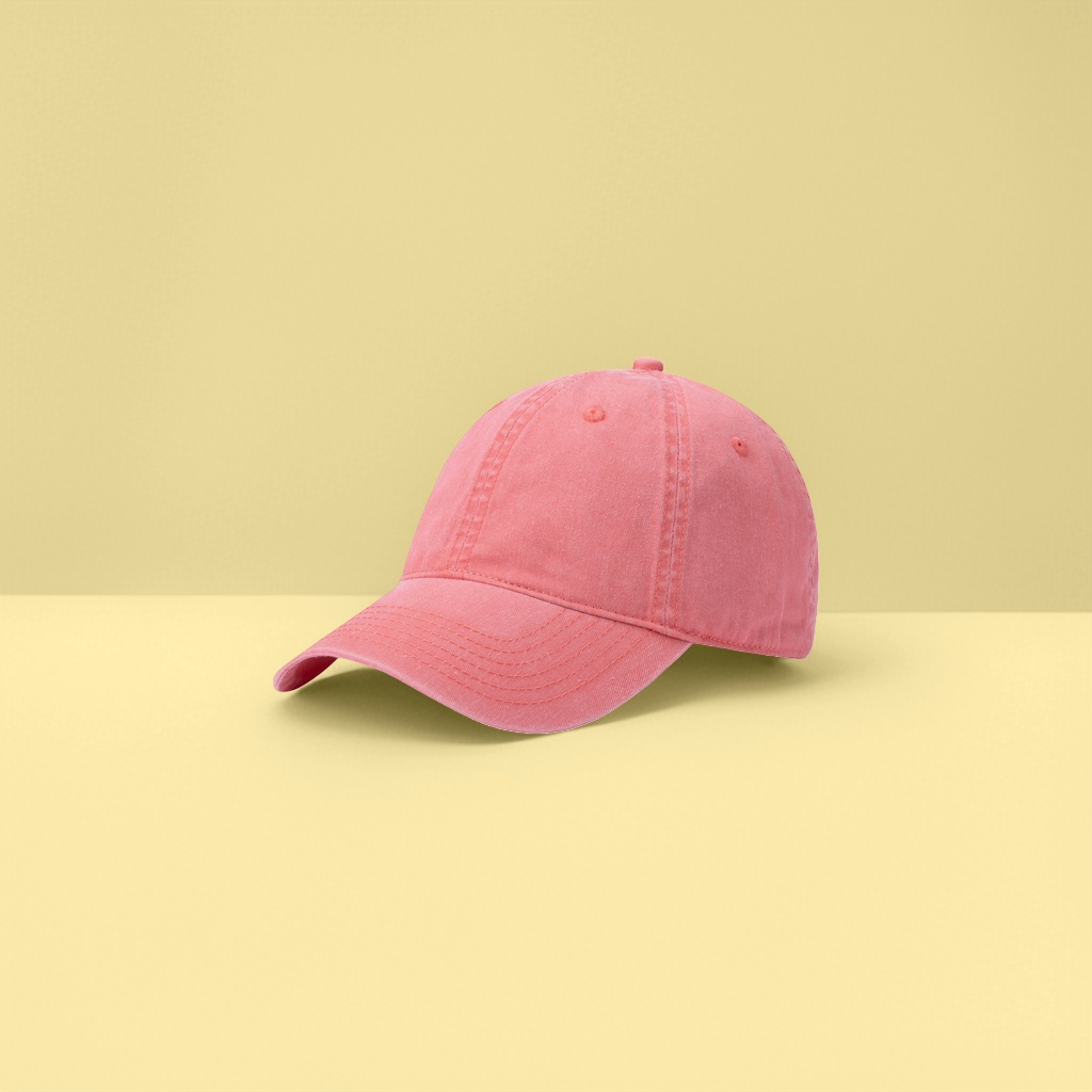 Light blue baseball cap, breathable and adjustable for both men and women
