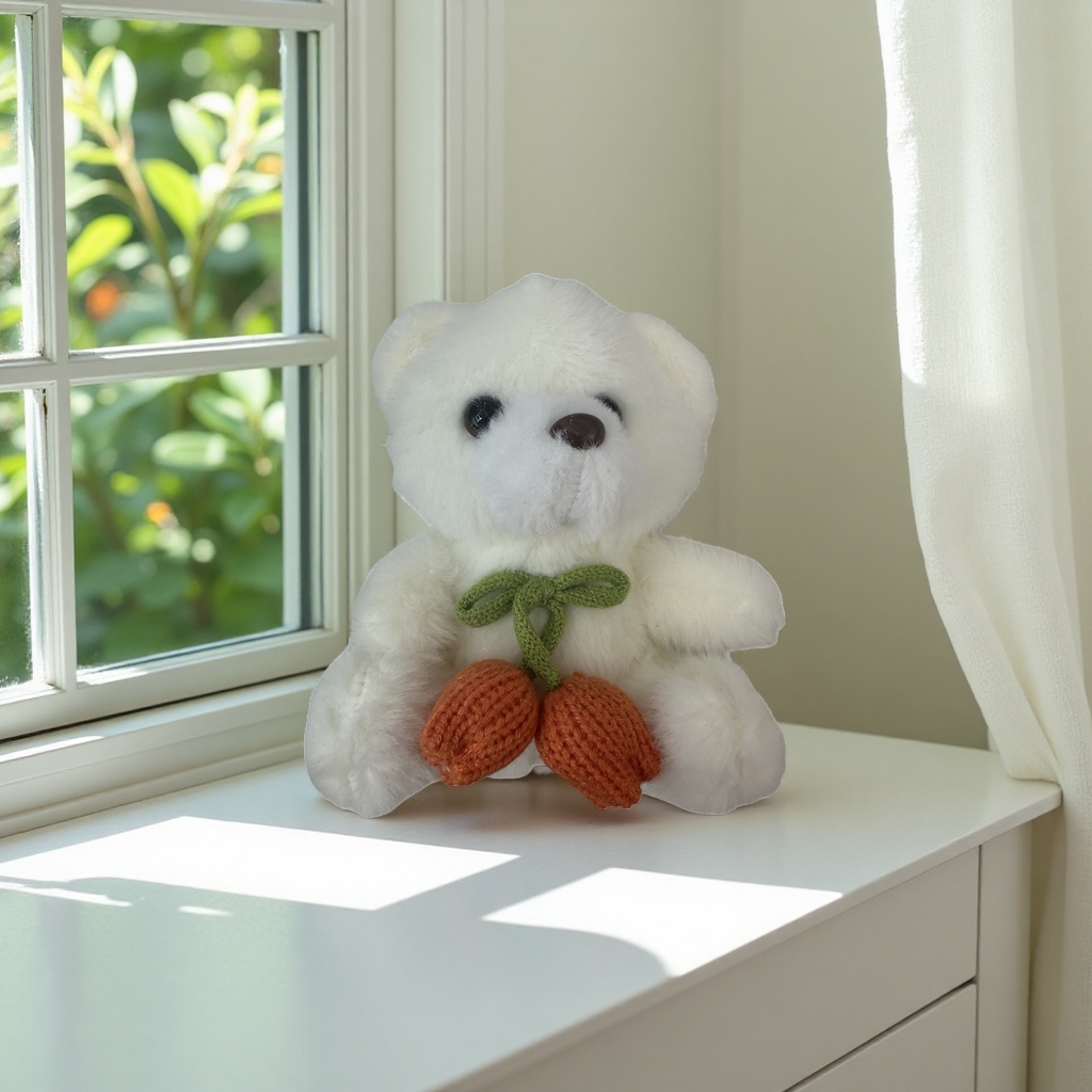 Long-haired rabbit plush toy, realistic cute rabbit throw pillow, home decoration, children's companion doll Specification image