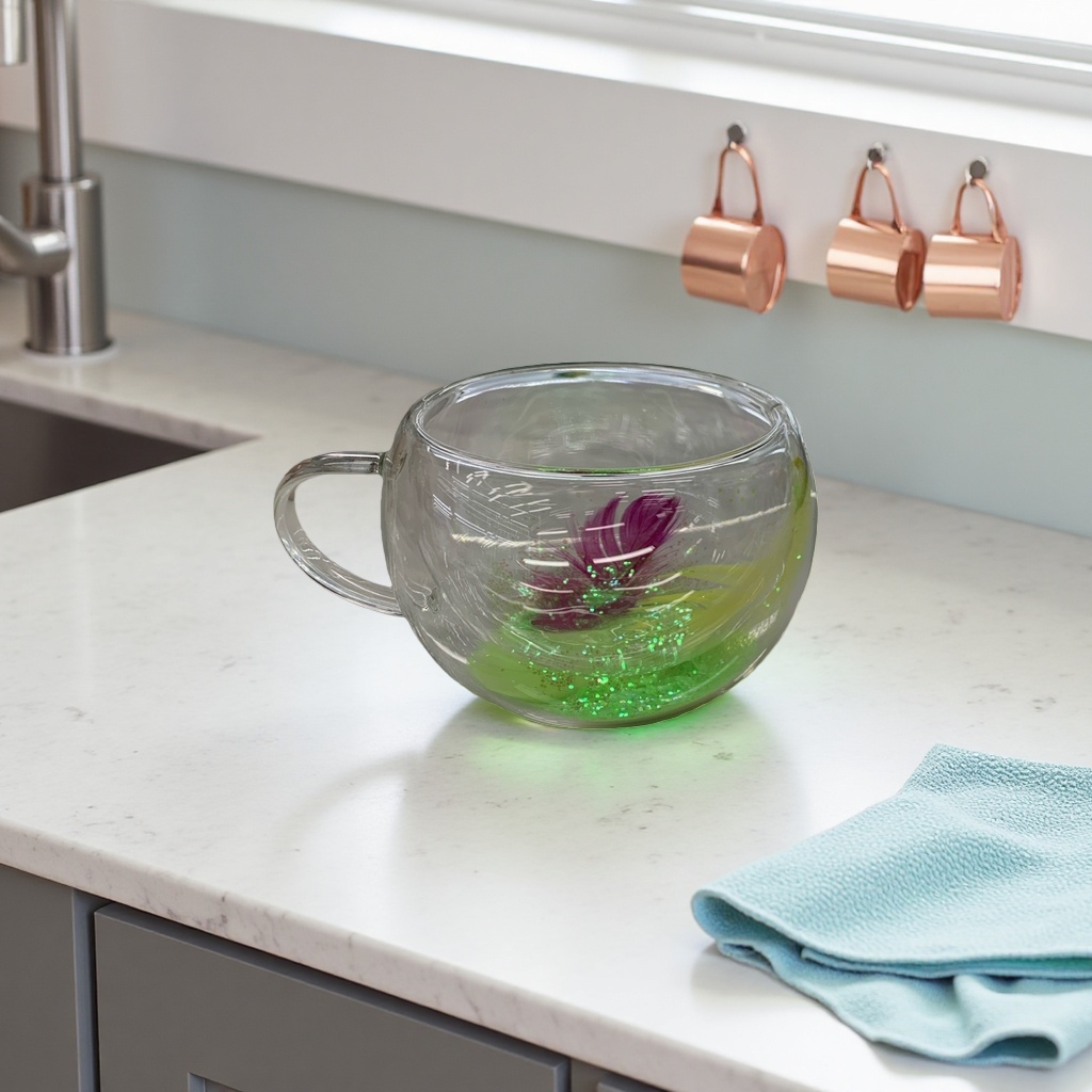 Transparent glass cup, high borosilicate heat-resistant and anti-scald water cup, household simple style tea cup Application Scenario