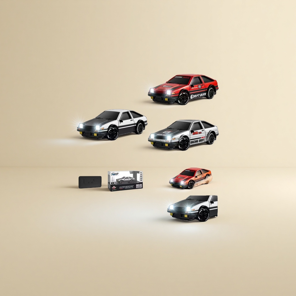 Remote control car racing model alloy simulation remote control toy car can turn and drift details Picture