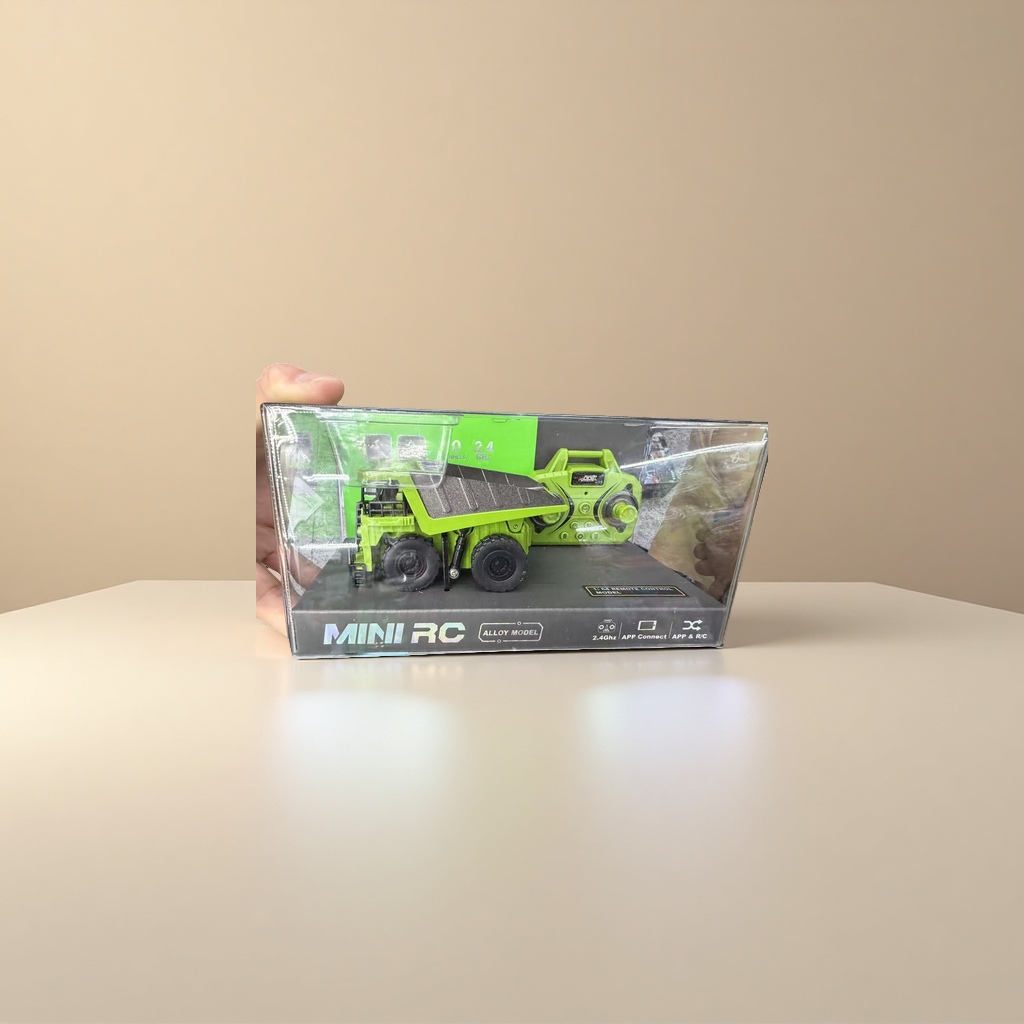 Remote control mine car model toy car simulation engineering vehicle children's educational remote control toy details Picture