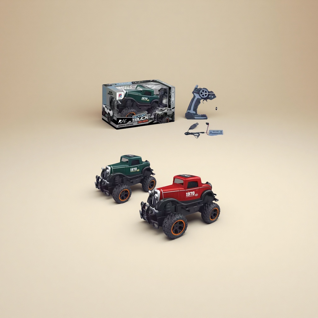 1:12 scale simulation climbing 2.4G remote-controlled vintage car, green and red remote-controlled climbing car
