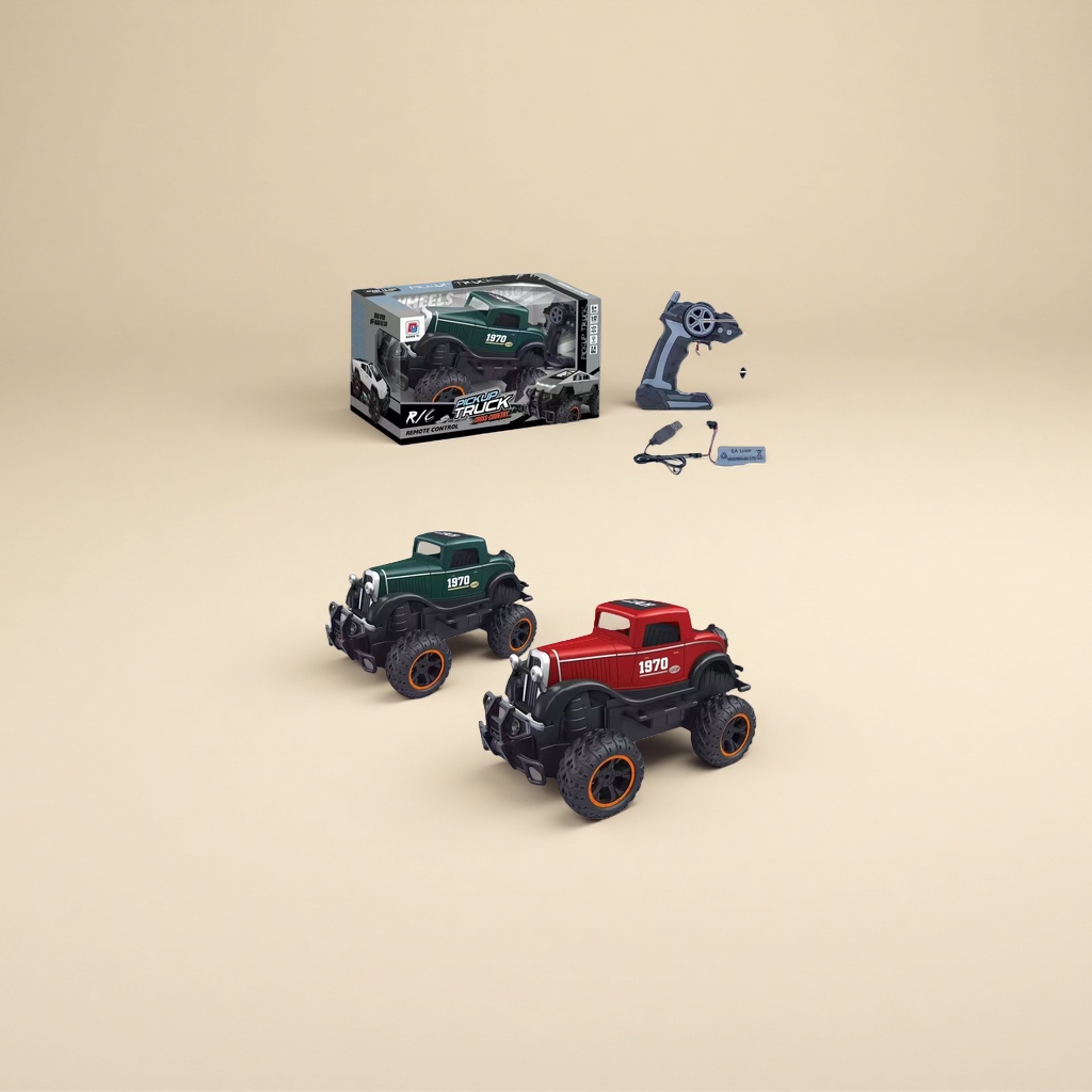 1:12 scale simulation climbing 2.4G remote-controlled vintage car, green and red remote-controlled climbing car details Picture