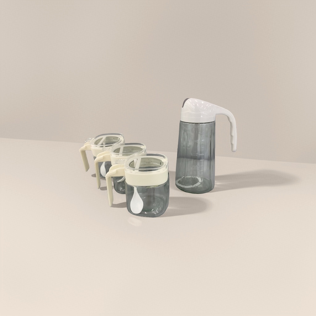 Kitchenware glass cups and kettle sets, heat-resistant and explosion-proof household drinking cups, hot water kettles details Picture