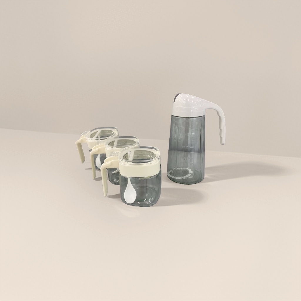 Kitchenware glass cups and kettle sets, heat-resistant and explosion-proof household drinking cups, hot water kettles Specification image