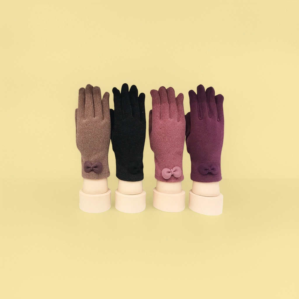 Thickened cold-proof knitted cotton and wool gloves for both men and women, winter cycling work gloves Specification image