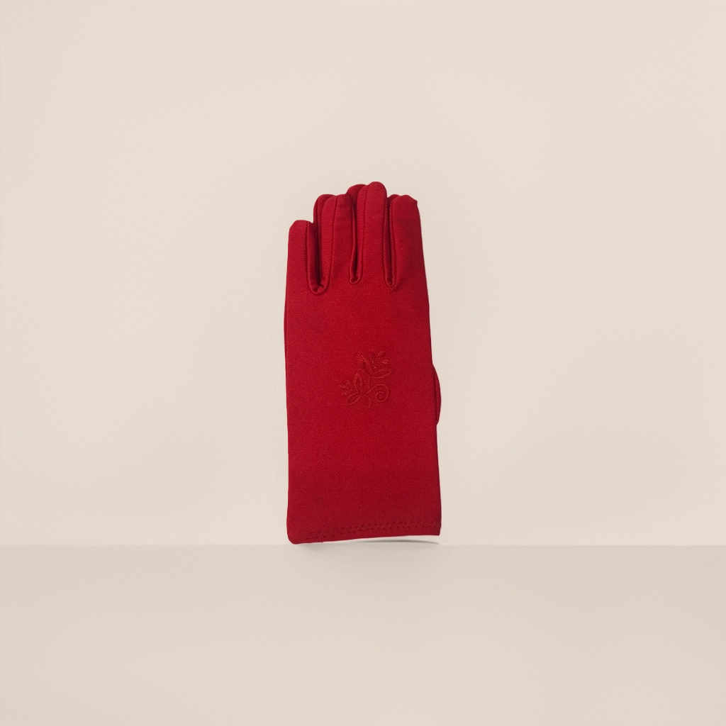 Red thickened warm gloves for both men and women, cold-proof and anti-slip knitted woolen gloves Application Scenario