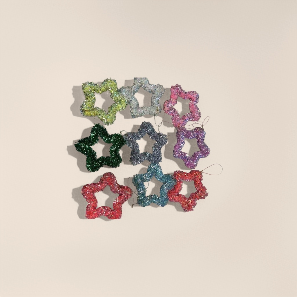 Colorful star-shaped decorations, star-shaped festival hanging ornaments, indoor party decoration supplies