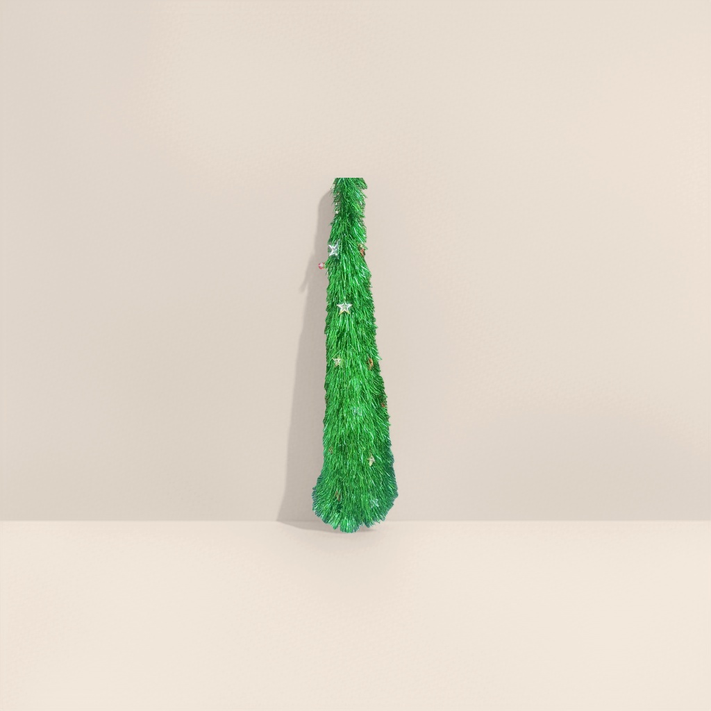 Green Christmas tree decorations, simulated pine branch pendants, festive home ornaments Specification image