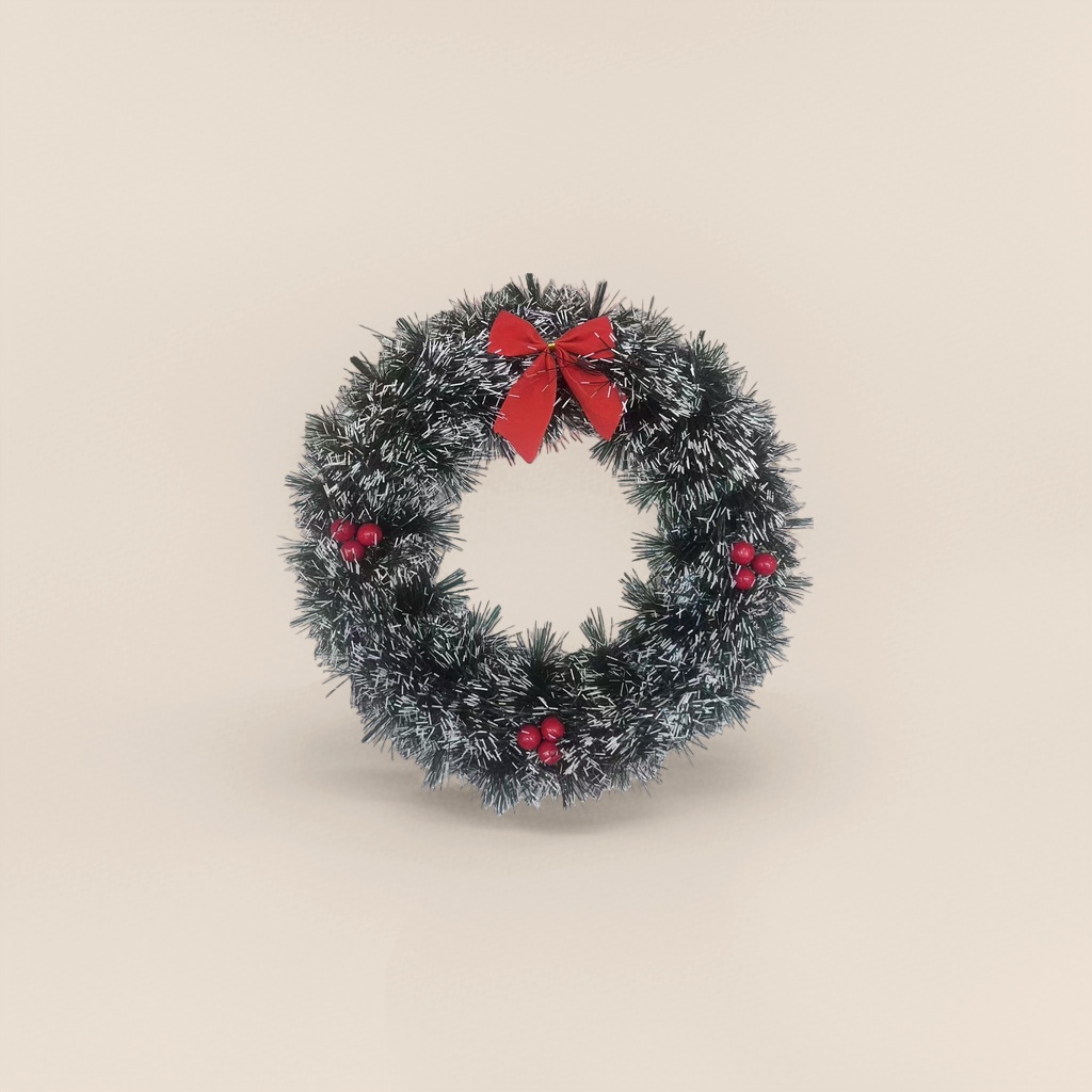 Christmas wreaths with simulated cedar branches and pinecone pendants on the door decorate the festive atmosphere details Picture