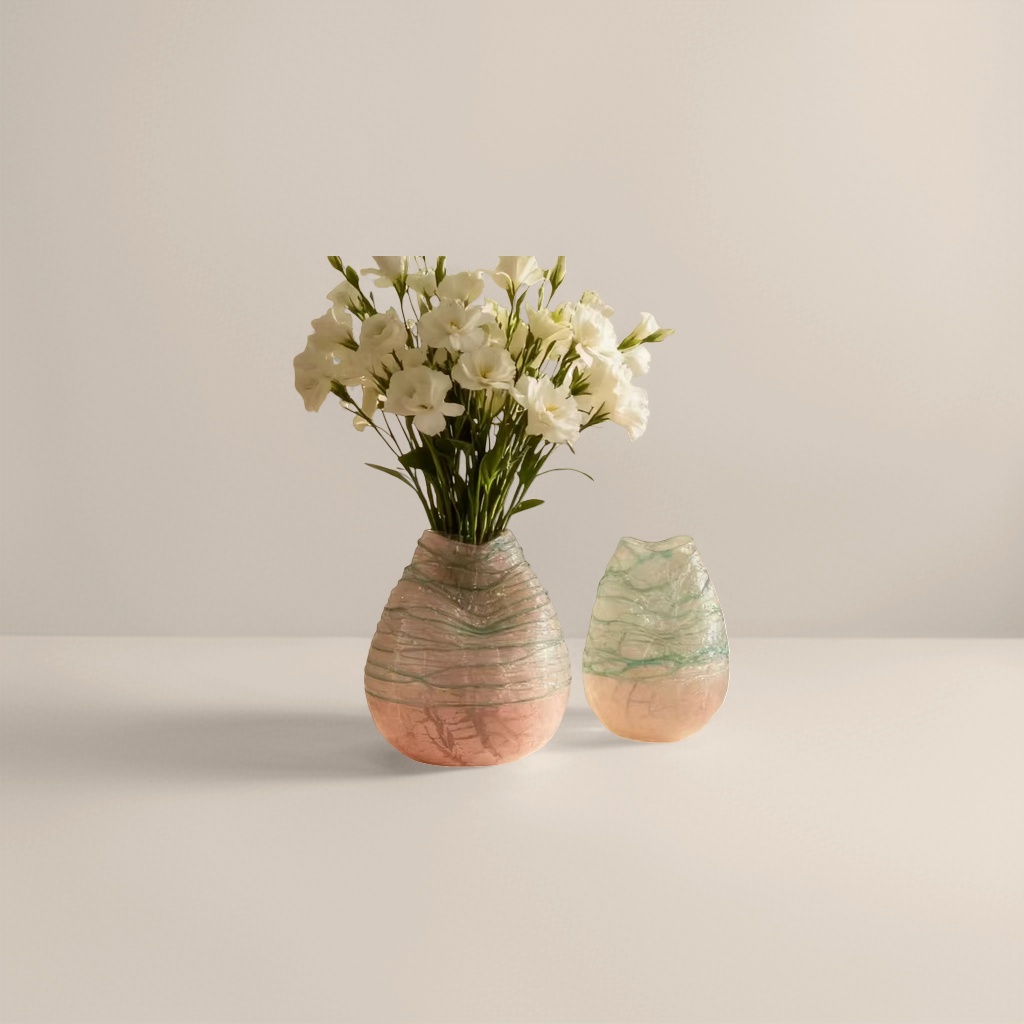 Nordic-style ceramic vases for living room flower arrangements and decorative items, high-quality appearance level home flower vases details Picture
